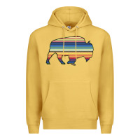 Antique Gold Aztec Bison Silhouette Premium Hoodie - Bettercallsaul