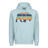 Blue Mist Aztec Bison Silhouette Premium Hoodie - Bettercallsaul
