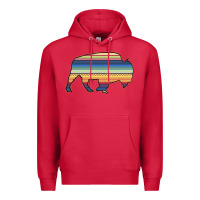 Cardinal Aztec Bison Silhouette Premium Hoodie - Bettercallsaul