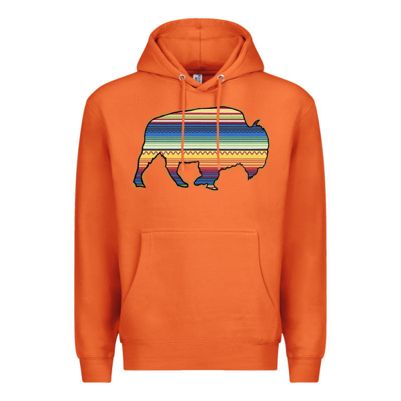 Aztec Bison Silhouette Premium Hoodie by Bettercallsaul | Teevron