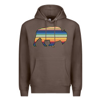 Coffee Aztec Bison Silhouette Premium Hoodie - Bettercallsaul
