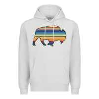 Dove Grey Aztec Bison Silhouette Premium Hoodie - Bettercallsaul