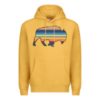 Mustard Aztec Bison Silhouette Premium Hoodie - Bettercallsaul