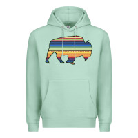 Seafoam Aztec Bison Silhouette Premium Hoodie - Bettercallsaul