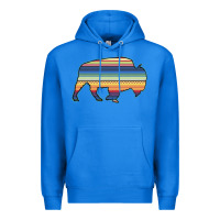 True Royal Aztec Bison Silhouette Premium Hoodie - Bettercallsaul