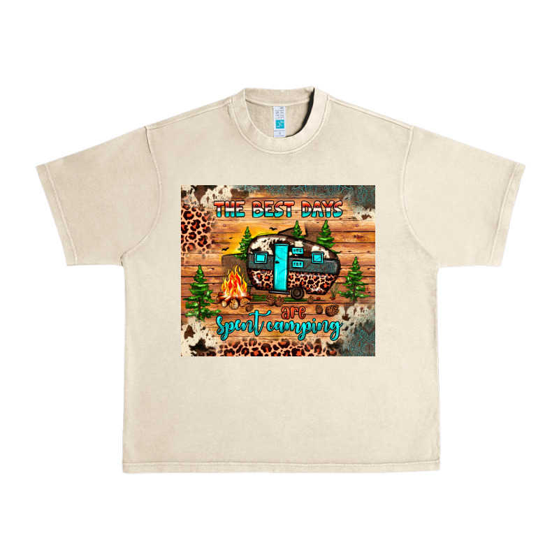 The Best Days Are Spent Camping Urban Heavy Tee by JahusDesignShop | Teevron