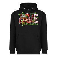 Black love christmas deer Heavyweight Hoodie - MaliasSmallBusiness