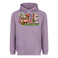 Lavender love christmas deer Heavyweight Hoodie - MaliasSmallBusiness