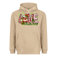 Love Christmas Deer Heavyweight Hoodie | Teevron