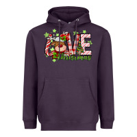 Plum love christmas deer Heavyweight Hoodie - MaliasSmallBusiness