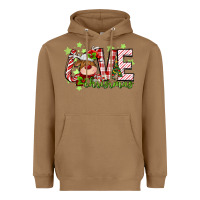 Toasted Coconut love christmas deer Heavyweight Hoodie - MaliasSmallBusiness