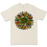 Bone Leopard Christmas Sunflower Premium Tee - RanaPortraitStore