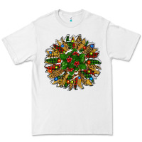 White Leopard Christmas Sunflower Premium Tee - RanaPortraitStore