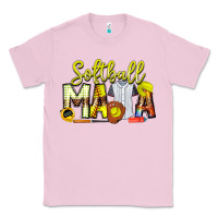 Bubblegum Pink Softball Mama Classic Tee - CowhideDigitalArt