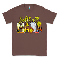 Chestnut Softball Mama Classic Tee - CowhideDigitalArt
