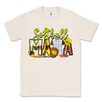 Natural Softball Mama Classic Tee - CowhideDigitalArt
