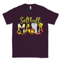 Plum Softball Mama Classic Tee - CowhideDigitalArt