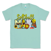 Seafoam Softball Mama Classic Tee - CowhideDigitalArt