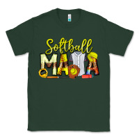 Sports Green Softball Mama Classic Tee - CowhideDigitalArt