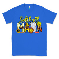 True Royal Softball Mama Classic Tee - CowhideDigitalArt