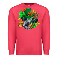 Cardinal St. Patrick Cow Clover Premium Sweatshirt - BundleAndBundleShop