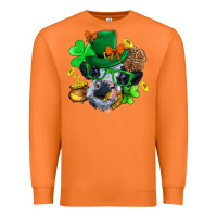 Carrot St. Patrick Cow Clover Premium Sweatshirt - BundleAndBundleShop
