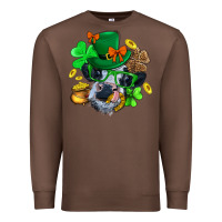 Chestnut St. Patrick Cow Clover Premium Sweatshirt - BundleAndBundleShop