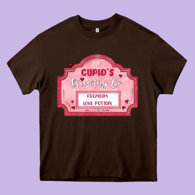 Cupid's Brewing Company Heavy Core Tee Designed By Maliassmallbusiness