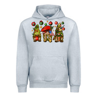 Heather Grey Christmas Army Gnomes 4th of july Urban Hoodie - HowdyJamesFarm