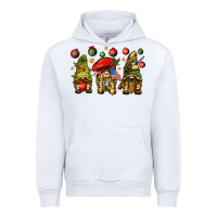 White Christmas Army Gnomes 4th of july Urban Hoodie - HowdyJamesFarm
