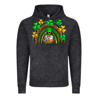 Vintage Black St. Patrick's Day gnome rainbow Vintage Hoodie - Neo Western