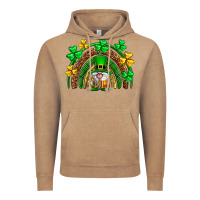 Vintage Coffee St. Patrick's Day gnome rainbow Vintage Hoodie - Neo Western