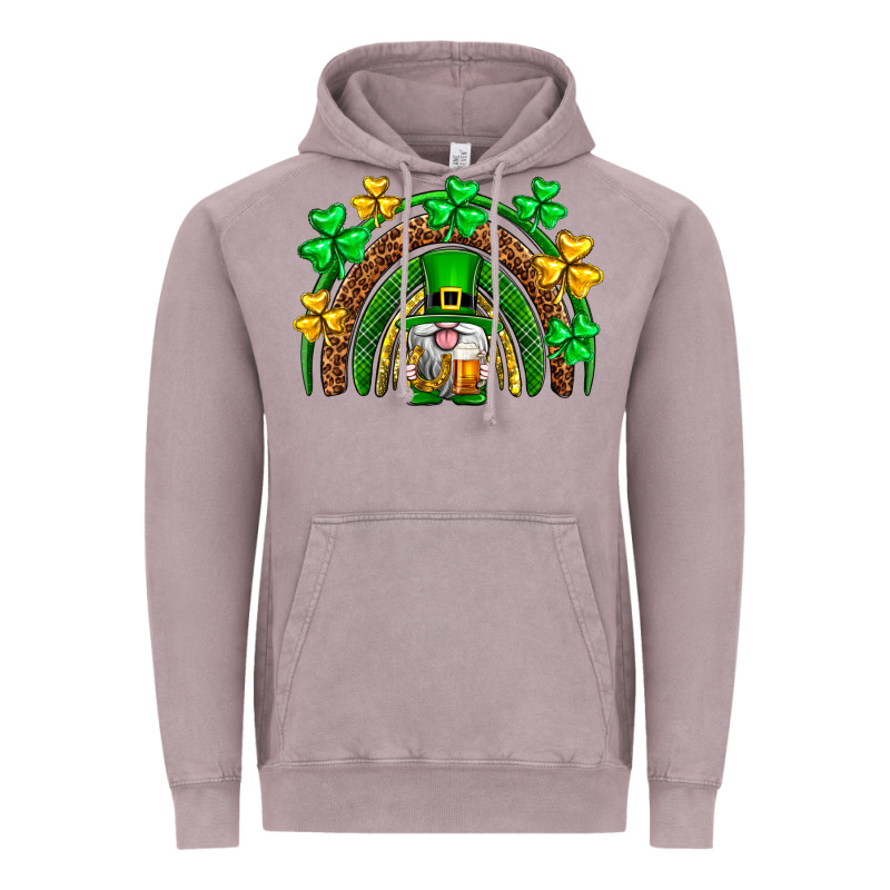 St. Patrick's Day Gnome Rainbow Vintage Hoodie by Neo Western | Teevron