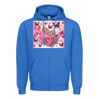 True Royal breast cancer nails hope Zipper Hoodie - MaliasSmallBusiness