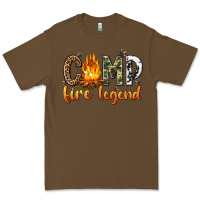 Cacao camp fire legend with fire Premium Tee - texasbilliewilder