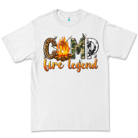 White camp fire legend with fire Premium Tee - texasbilliewilder
