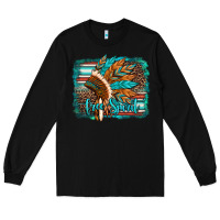 Black free spirit native american indian headdress Long Sleeve Tee - Artiststas
