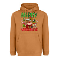 Meerkat merry christmas deer Heavyweight Hoodie - MaliasSmallBusiness