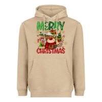 Mushroom merry christmas deer Heavyweight Hoodie - MaliasSmallBusiness
