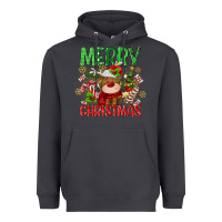Smoke merry christmas deer Heavyweight Hoodie - MaliasSmallBusiness