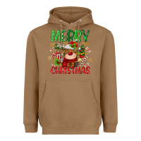 Toasted Coconut merry christmas deer Heavyweight Hoodie - MaliasSmallBusiness
