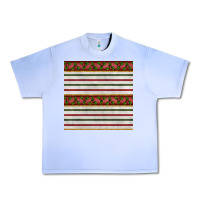 Grape Ice christmas mistletoe and stripes seamless pattern Urban Heavy Tee - BundleAndBundleShop