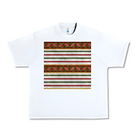 White christmas mistletoe and stripes seamless pattern Urban Heavy Tee - BundleAndBundleShop