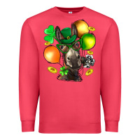Cardinal St. Patricks Clovers With Donkey Premium Sweatshirt - BundleAndBundleShop