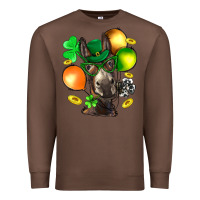 Chestnut St. Patricks Clovers With Donkey Premium Sweatshirt - BundleAndBundleShop