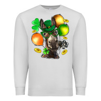 St. Patricks Clovers With Donkey Premium Sweatshirt | Teevron