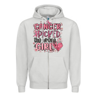 Dove Grey cancer picked the wrong girl malia Zipper Hoodie - MaliasSmallBusiness