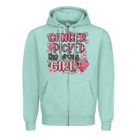 Seafoam cancer picked the wrong girl malia Zipper Hoodie - MaliasSmallBusiness