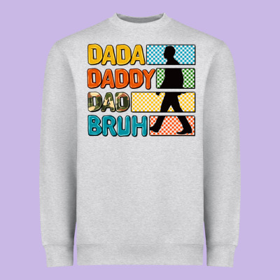 Dada Daddy Dad Bruh Heavyweight Sweatshirt Designed By Adodesignshop