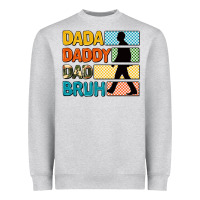 Heather Grey dada daddy dad bruh Heavyweight Sweatshirt - AdoDesignShop
